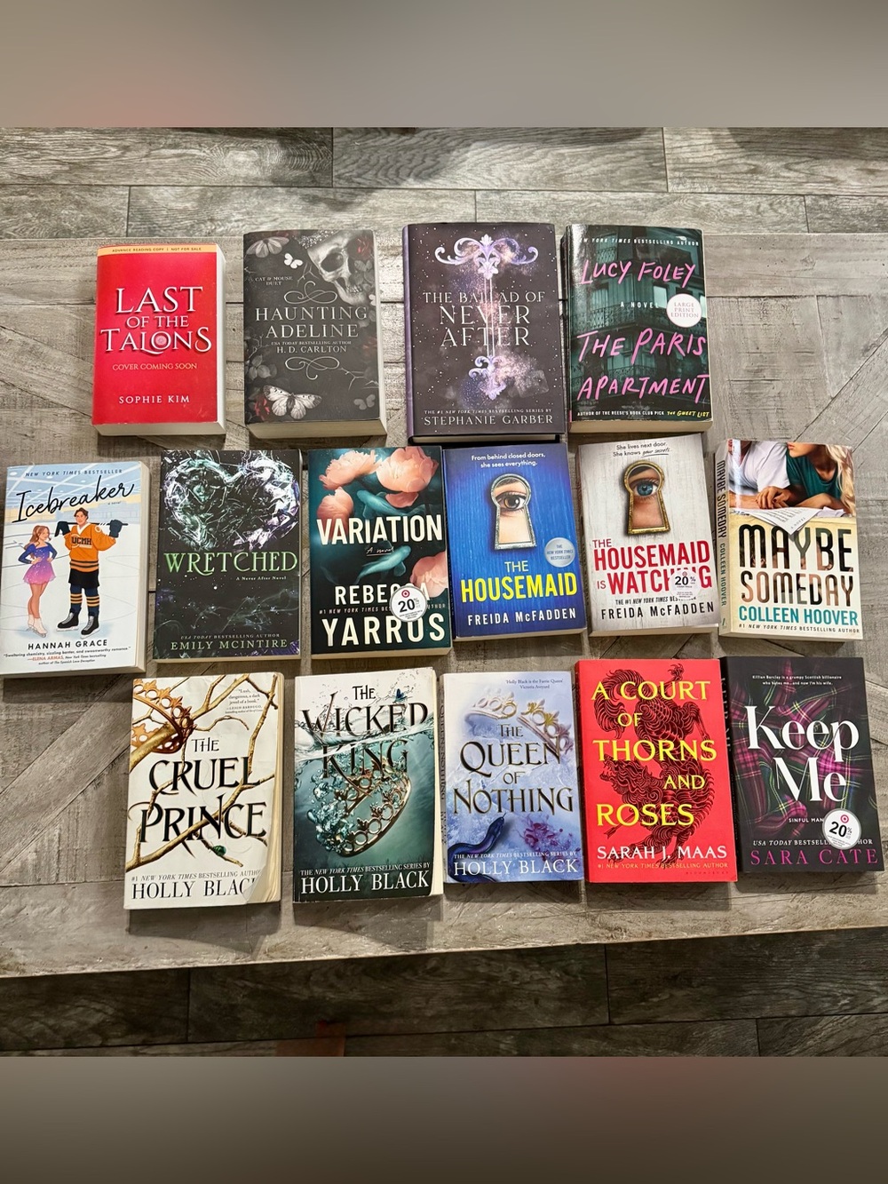 BOOKS FOR SALE —

Prices range from $5 to $10 depending on the book.